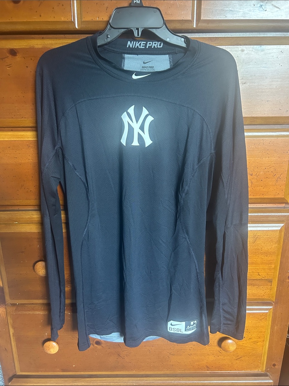 Nike Black Long Sleeve NY Yankees Performance Shirt